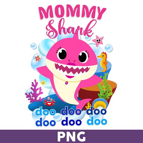 Mommy Shark Png, Shark Png, Shark Birthday Png, Shark Party - Inspire ...