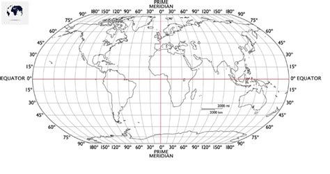 World Map with Equator - Blank World Map