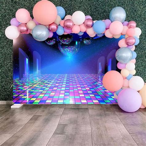 Disco Backdrop Music Dance Party Backdrop Club Music Birthday Party ...