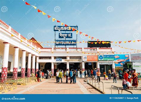 Mysore Railway Station in India Editorial Photography - Image of ...