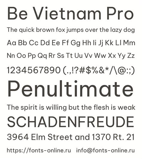 Be Vietnam Pro font