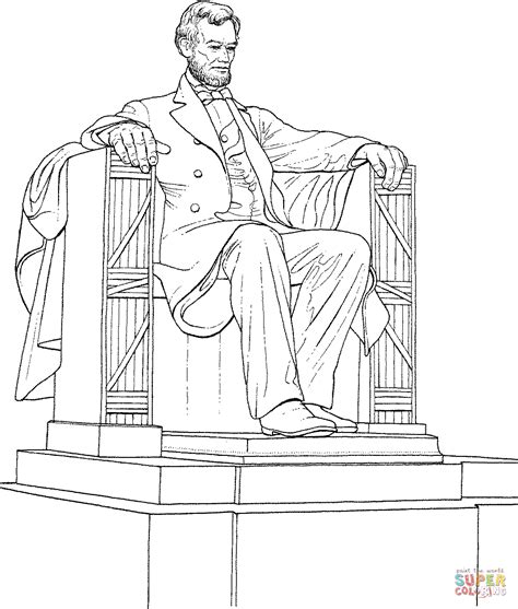 The Lincoln Memorial coloring page | Free Printable Coloring Pages