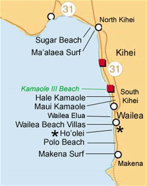 Sugar Beach Maui Map - Map Of Farmland Cave