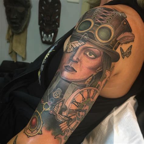 100+ Fantastic Steampunk Tattoo Designs - The Steamy & Mechanics Affair