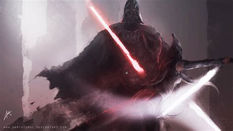 Darth Vader vs Ahsoka Tano by DarthTemoc on DeviantArt