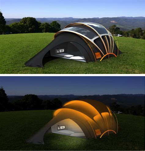 Solar powered tent – providing energy outdoors