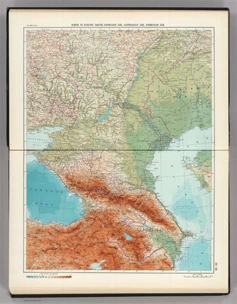 22-23. RSFSR in Europe, South. Georgian SSR, Azerbaijan SSR, Armenian ...