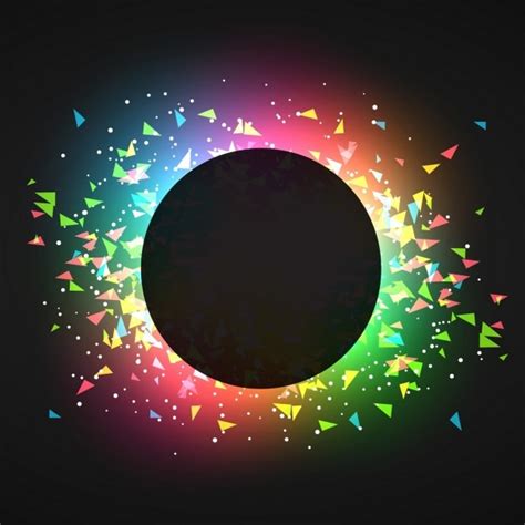 Free Vector | Abstract confetti in glowing dark background