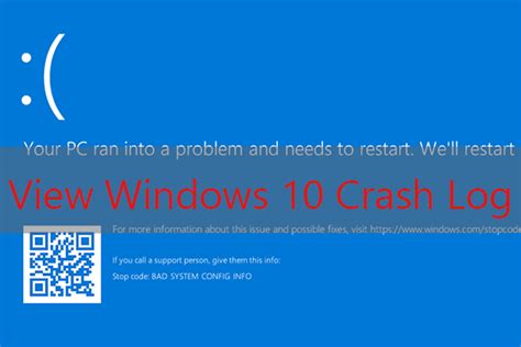 How to View Windows 10 Crash Logs and Error Logs