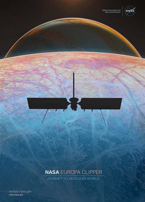 Europa Clipper: Journey to an Ocean World Poster – NASA's Europa Clipper