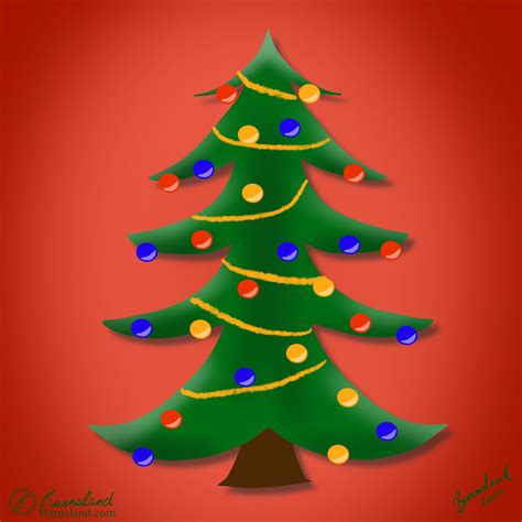 2023 Christmas Tree No. 1 - Art by Burnsland