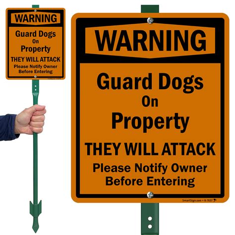 Guard Dog Signs | Dog Warning Signs