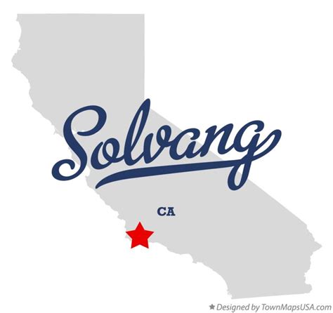 Map of Solvang, CA, California