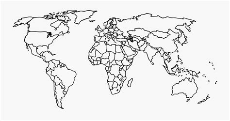 World Map Plain Black And White - Map Of The World Plain , Free ...