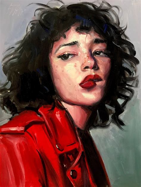 Custom Portrait Painting from Photo (Hand Painted) | Red portrait, Oil ...