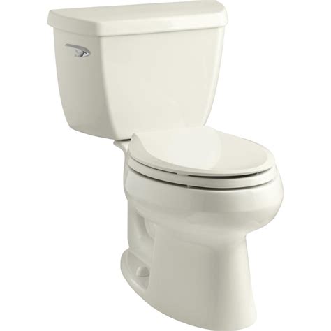 KOHLER Wellworth Classic 2-piece 1.28 GPF Single Flush Elongated Toilet ...