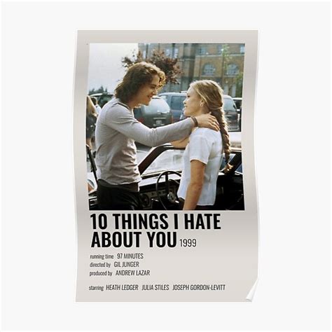 "10 things i hate about you poster " Poster for Sale by sranje | Redbubble