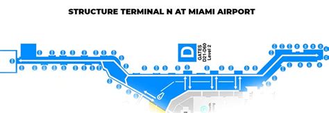 North Terminal map Mia - Terminal Miami international Airport | Gate D