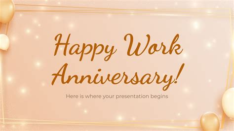 Happy Work Anniversary! Minitheme | Google Slides & PPT