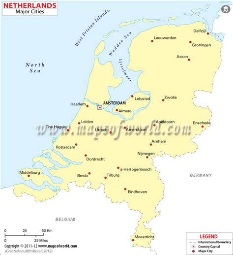 Cities in Netherlands | Netherlands Map with Cities