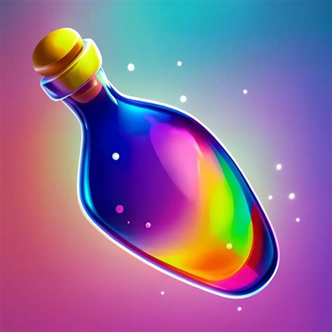 Premium AI Image | Colorful bottle model for game ideas