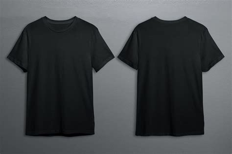 Blank black t shirt psd 2021