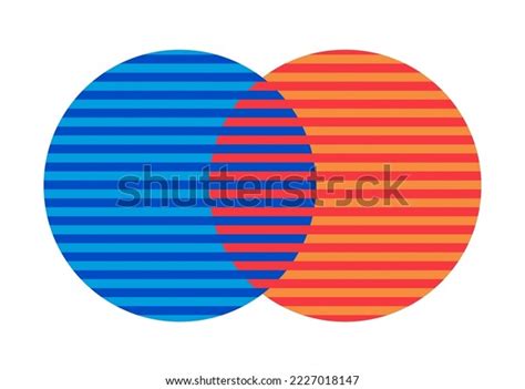 Venn Diagram 2 Circle Line Chart Stock Vector (Royalty Free) 2227018147 ...