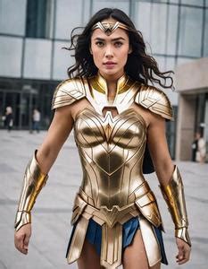 Wonder Woman Golden Armor Fancy Dress Face Swap ID:892547