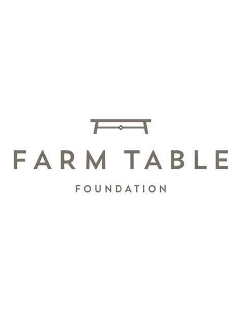 Farm Table Foundation image | Farm table, Logo design, Font inspiration