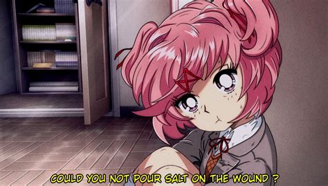 Natsuki as a 90s anime Blank Template - Imgflip