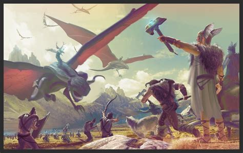 ArtStation - Dragon Battle