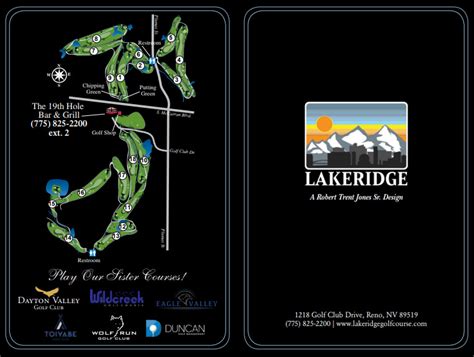 Scorecard - LakeRidge Golf Course