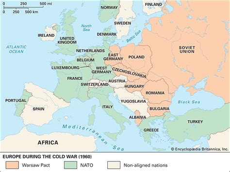 Map Of Europe During The Cold War - Venus Jeannine