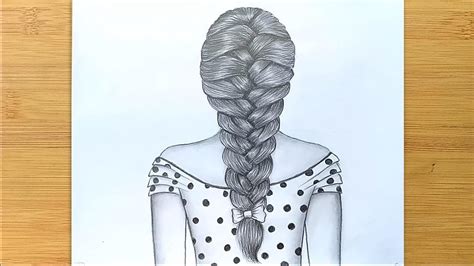 35+ Ideas For Sketch Drawings Of Girls With French Braids - Mariam ...