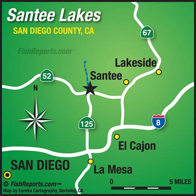 Santee Lakes - Fish Reports & Map