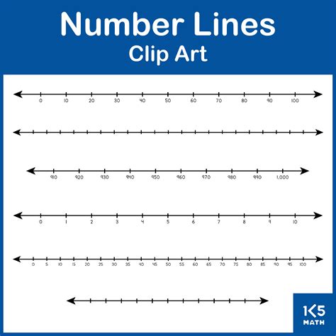 Number Line Clip Art