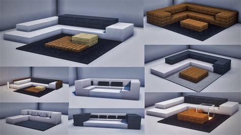 Minecraft : Sofa Designs Hacks and ideas : Interior and Exterior - YouTube