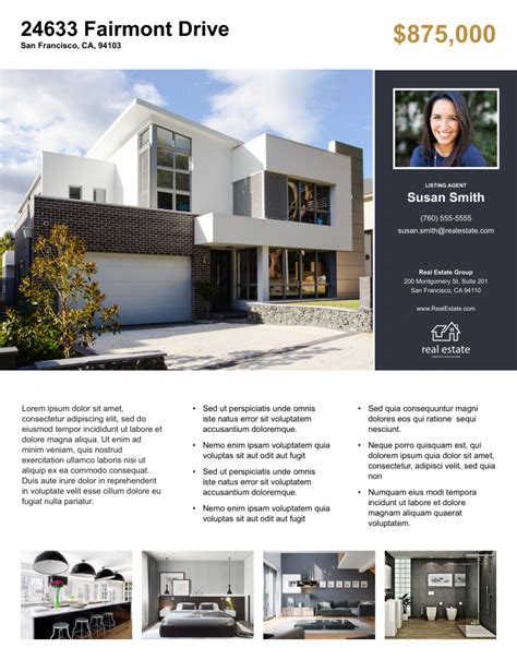 Real Estate Flyer (Free Templates) | Zillow Premier Agent