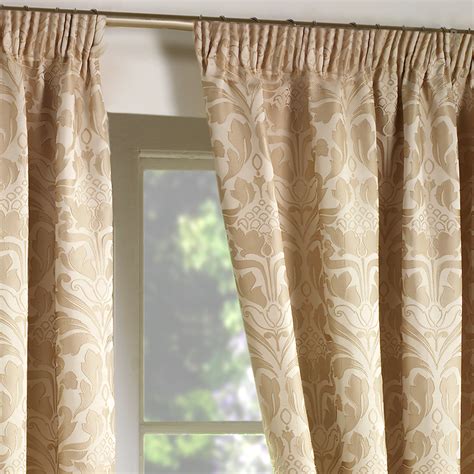 Luxury Jacquard Curtains Heavy Weight Fully Lined Pencil Pleat Damask ...