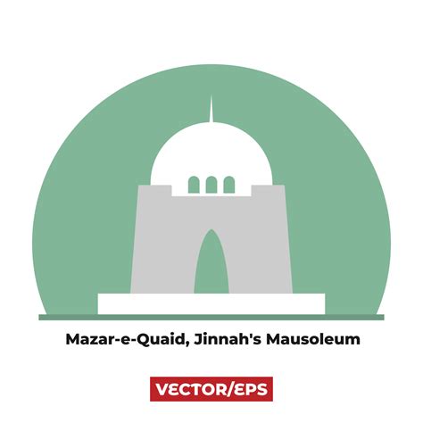 Mazar-e-Quaid with isolated background vector illustration 18800523 ...