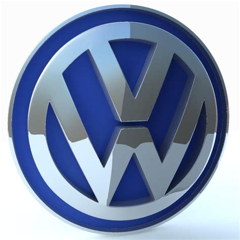 Volkswagen Logo 3D Model .max .obj .3ds .fbx - CGTrader.com