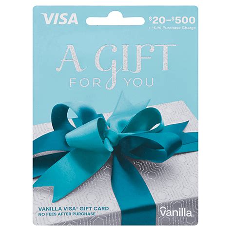 Visa Gift Card, Vanilla, $20 $500 1 Ea | Shop | D&W Fresh Market