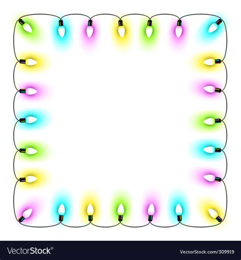 Christmas lights Royalty Free Vector Image - VectorStock