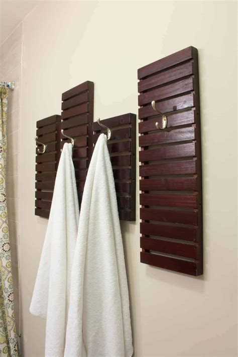 20 Genius DIY Towel Rack Ideas - The Handyman's Daughter