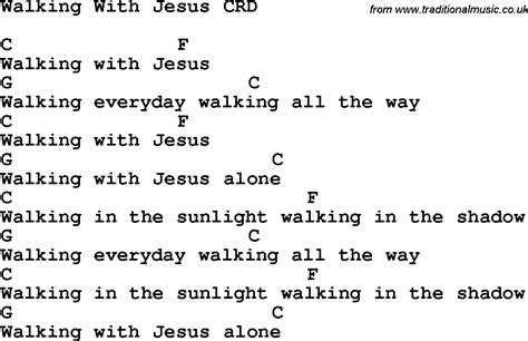 I Will Walk With Jesus Lyrics Printable