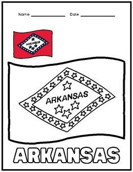 US State Flags Coloring Pages | 50 States Flags Coloring Sheets by Qetsy