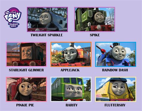 Thomas And Friends - MLP. FIM. Cast by 234EHGSTEAMIE on DeviantArt