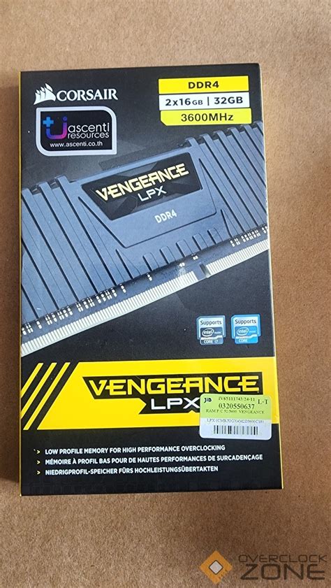 แรม 32GB (16GBx2) DDR4 3600MHz - Overclockzone.com ชุมชนคนไอที ที่ใหญ่ ...