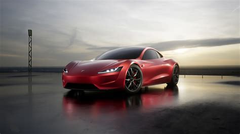 2560x1440 Car Red Tesla Roadster