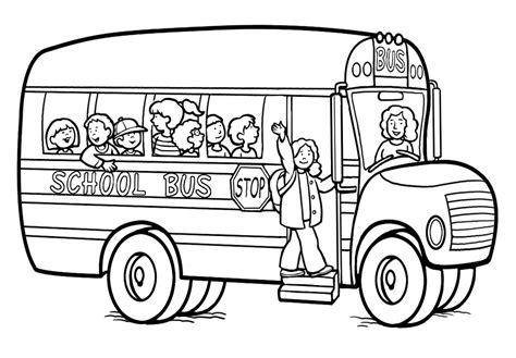 Free Printable School Bus Coloring Pages For Kids